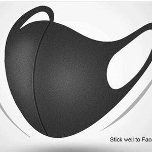 Black Face Mask Unisex  Washable